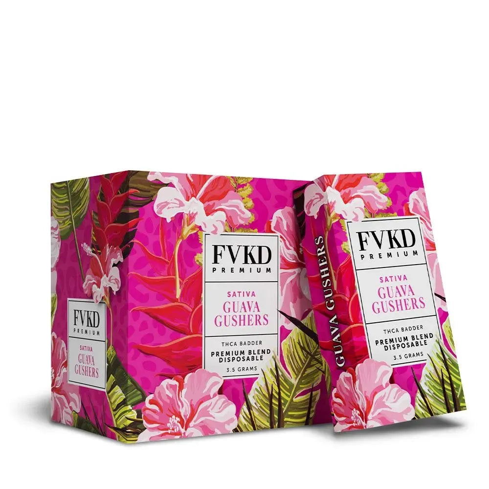 FVKD Premium THCA Badder Disposables 6pk Display FVKD Exotics Coastal Hemp Co