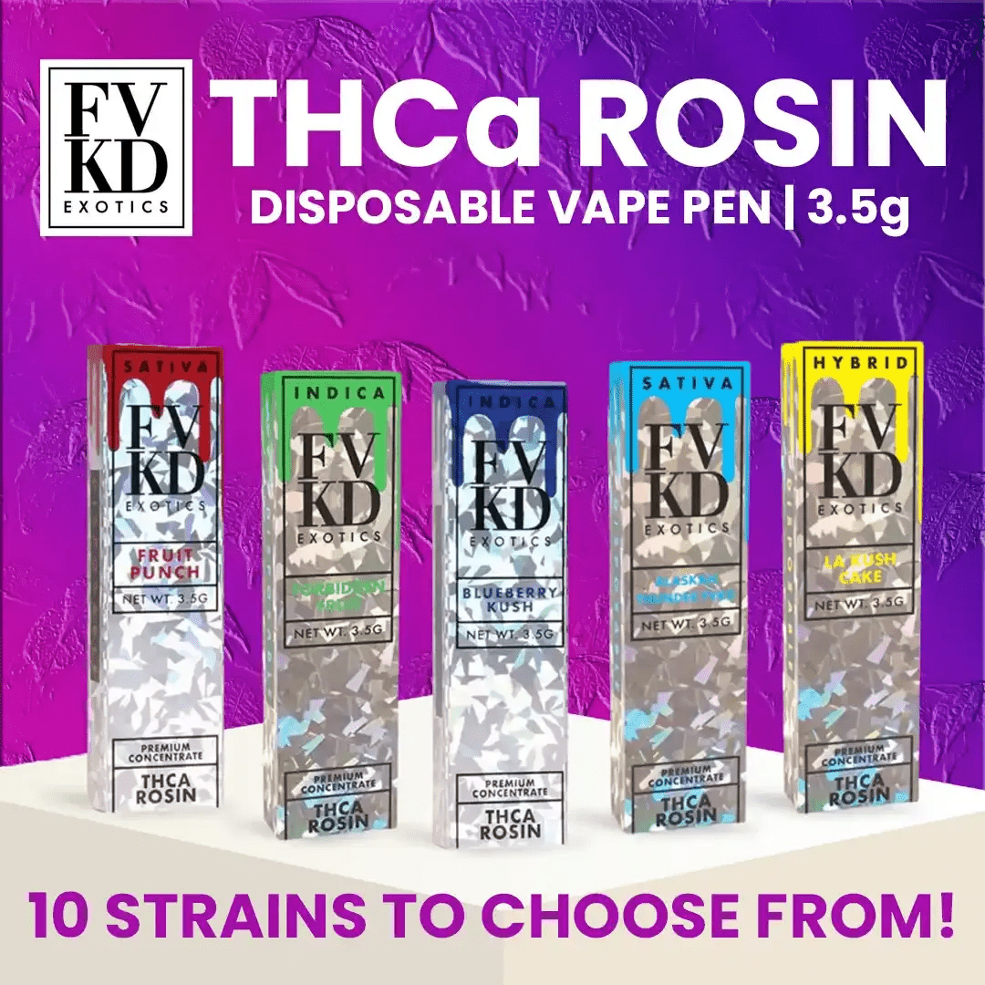 FVKD Exotics THCA Rosin Disposable 3.5G FVKD Exotics THCA Rosin Disposable 3.5G