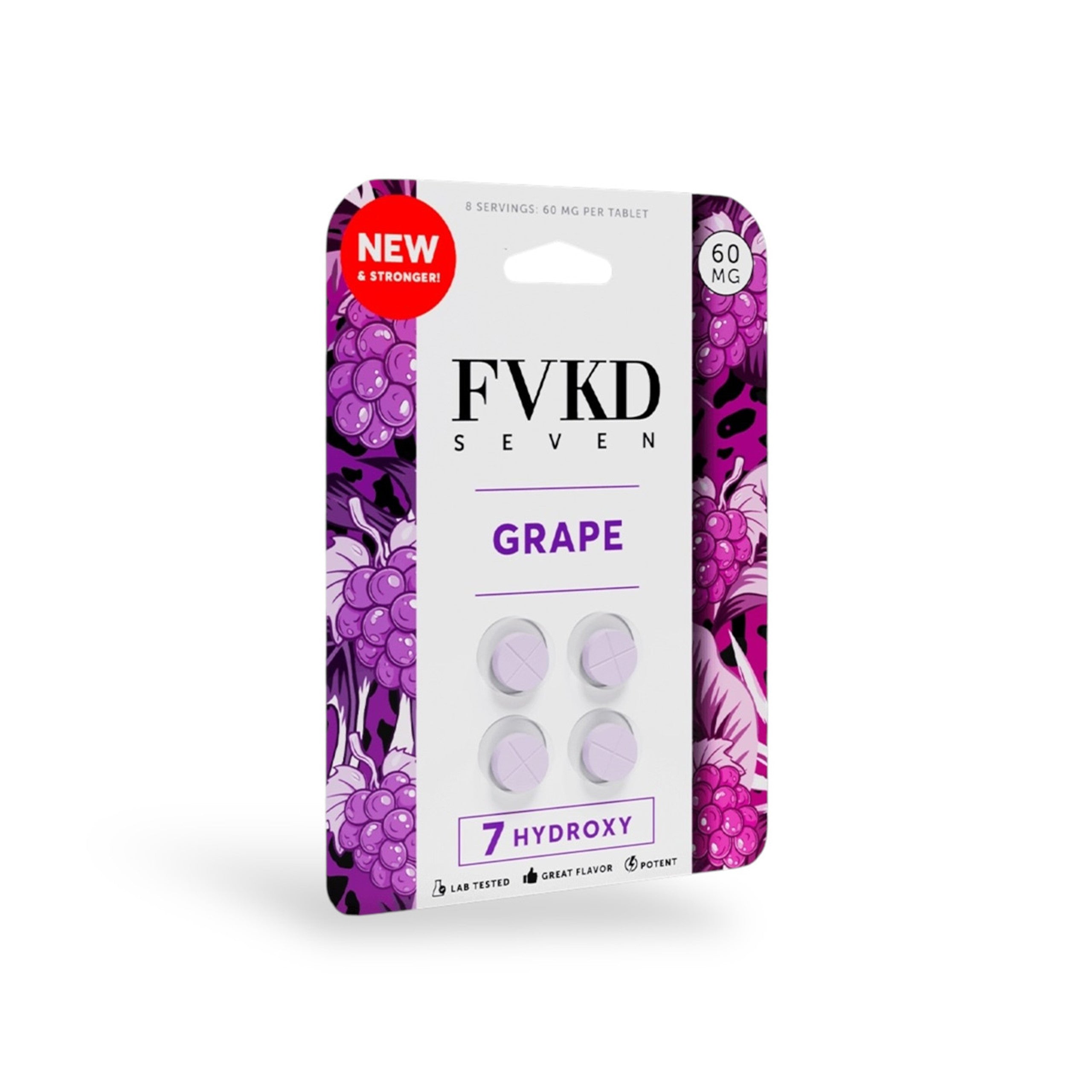 FVKD SEVEN 7-Hydroxy Chewable Tablets 60mg 4pk Get FVKD Coastal Hemp Co