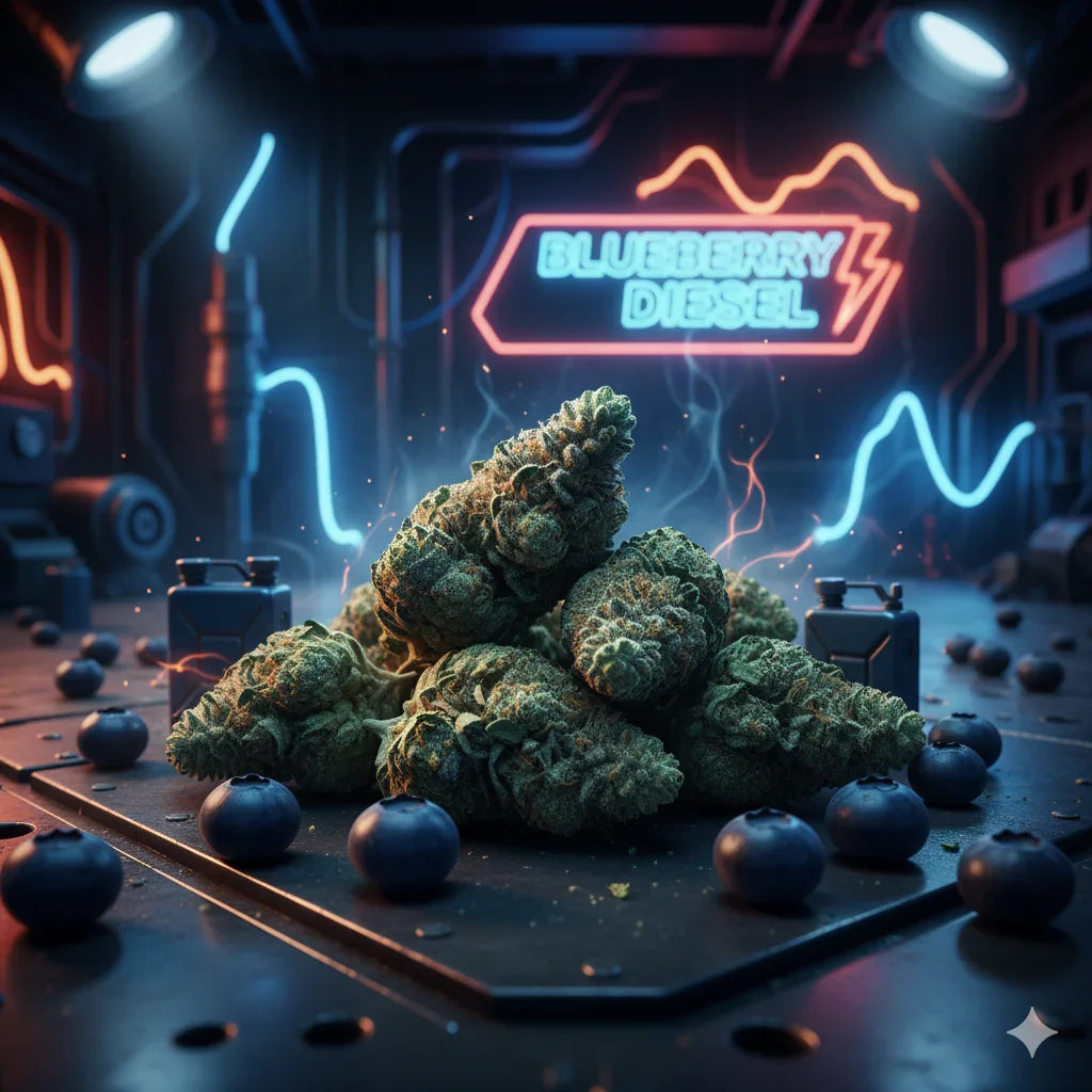 Blue Diesel - Hybrid Exotic THCA Flower Coastal Canna Coastal Hemp Co