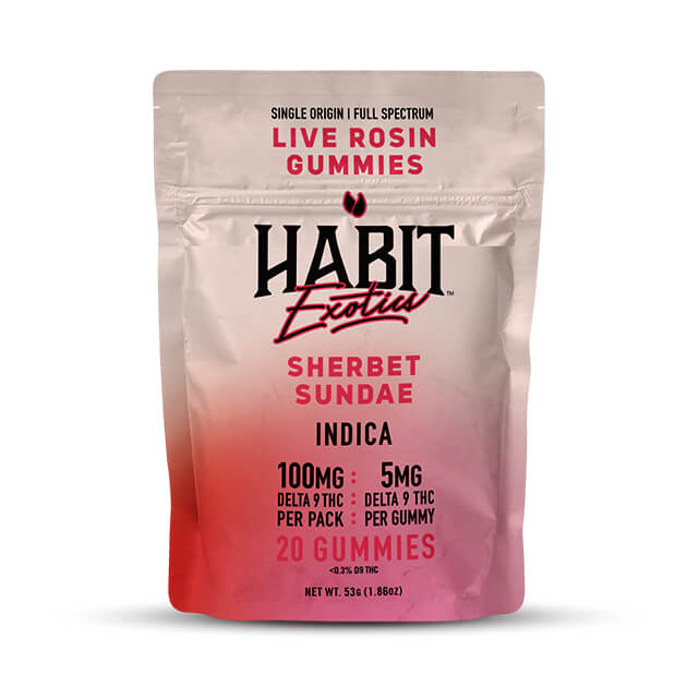 Habit Exotics Live Rosin Gummies Habi Coastal Hemp Co