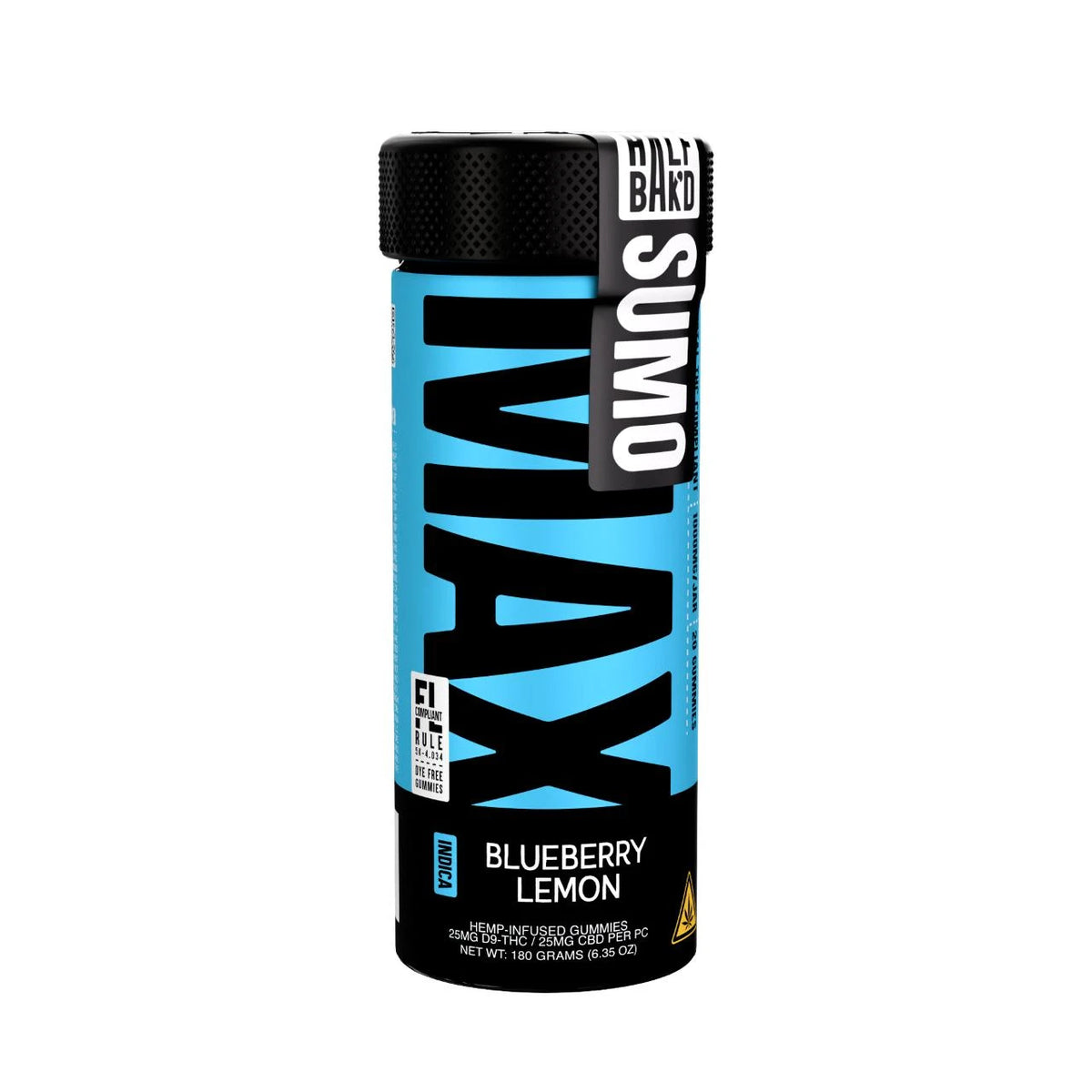 Half Bak'd D9 SUMO MAX Gummies 1000mg - Coastal Hemp Co