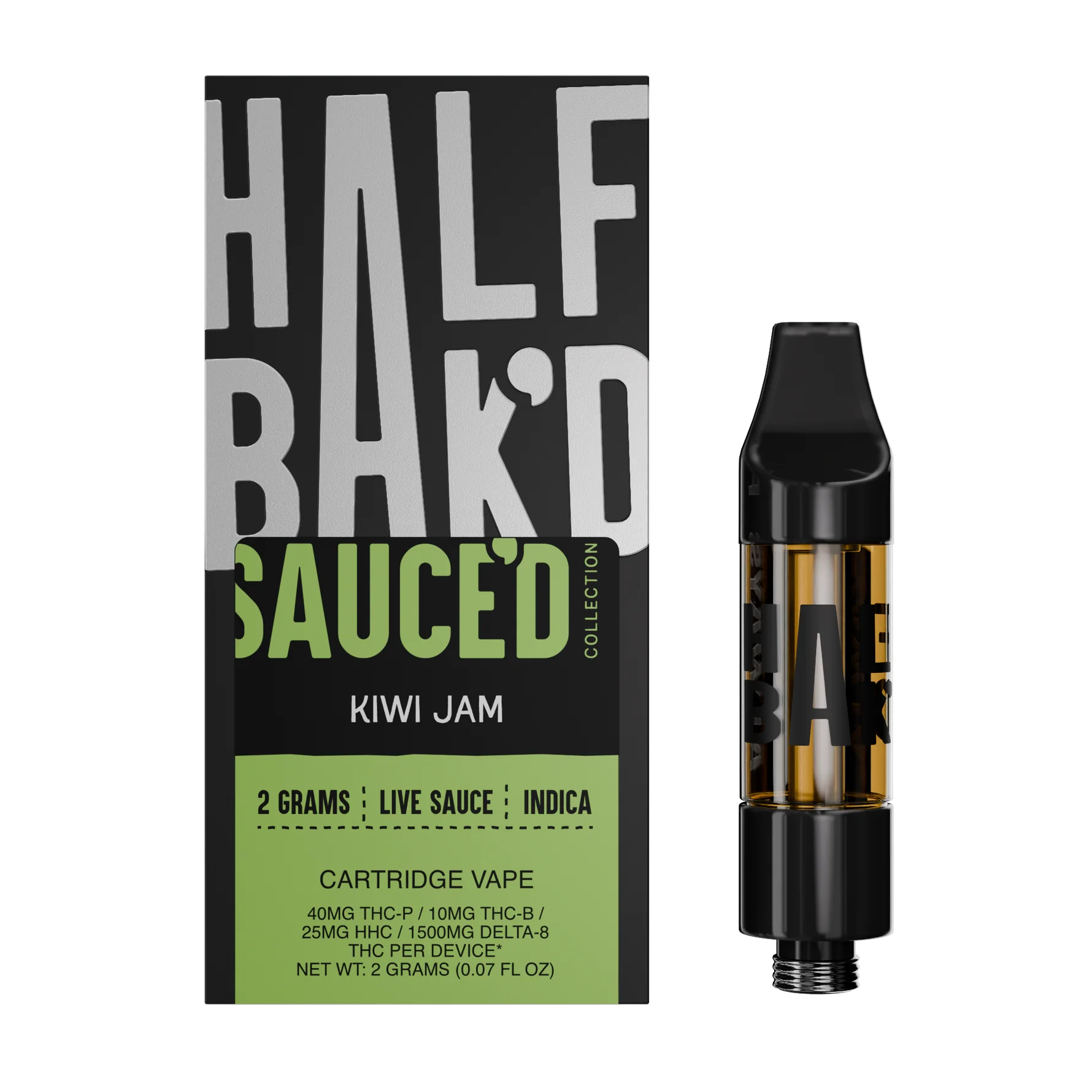 HALF BAK'D Sauce'd 2G Cartridge