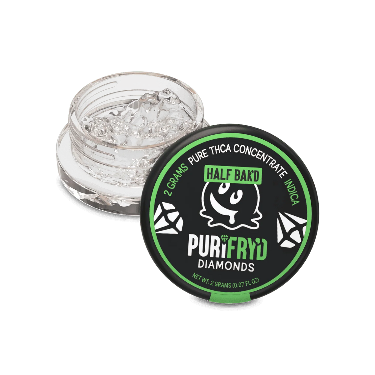 Half Bak'd Purifry'd THCA Diamond Dabs 2G - Coastal Hemp Co