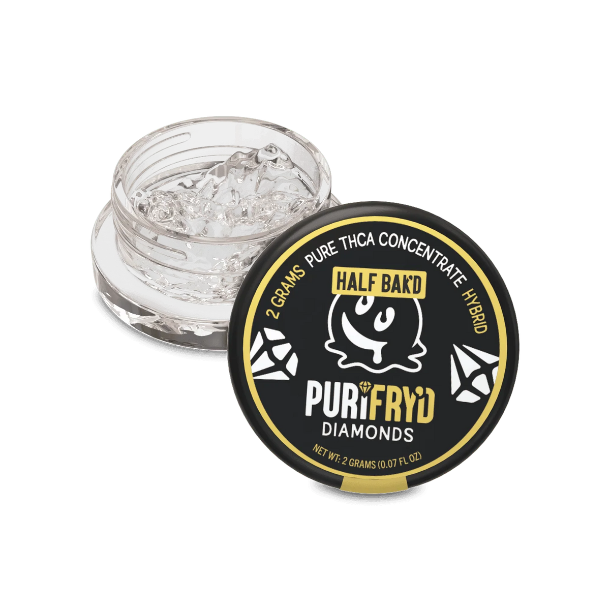 Half Bak'd Purifry'd THCA Diamond Dabs 2G - Coastal Hemp Co