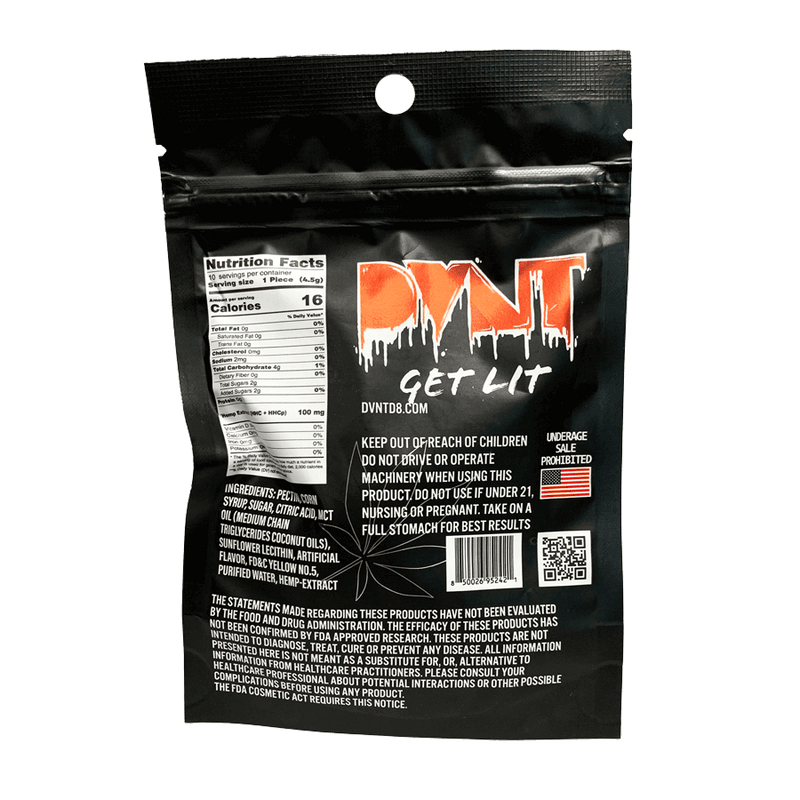 DVNT Gummies (HHC/HHCP, 100mg, Pineapple) - Coastal Hemp Co