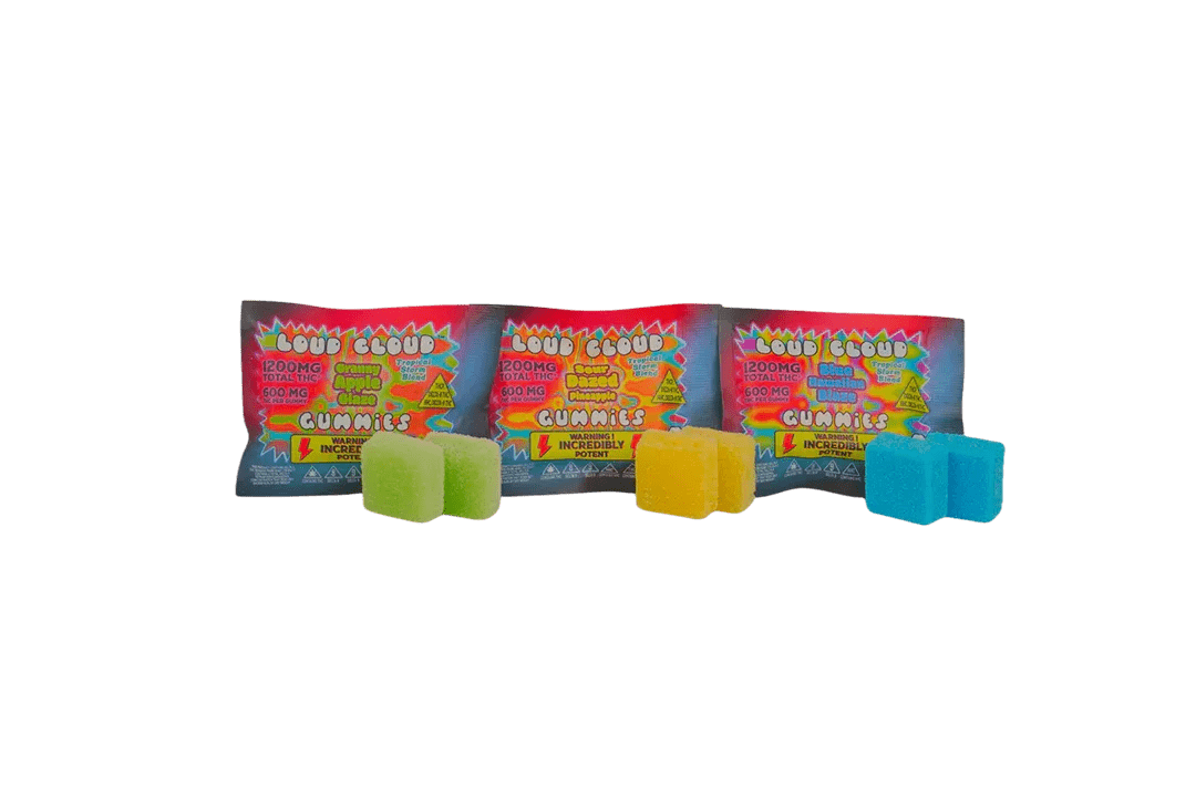 Loud Cloud Gummies 1200mg THC 2-pk Loud Cloud Coastal Hemp Co