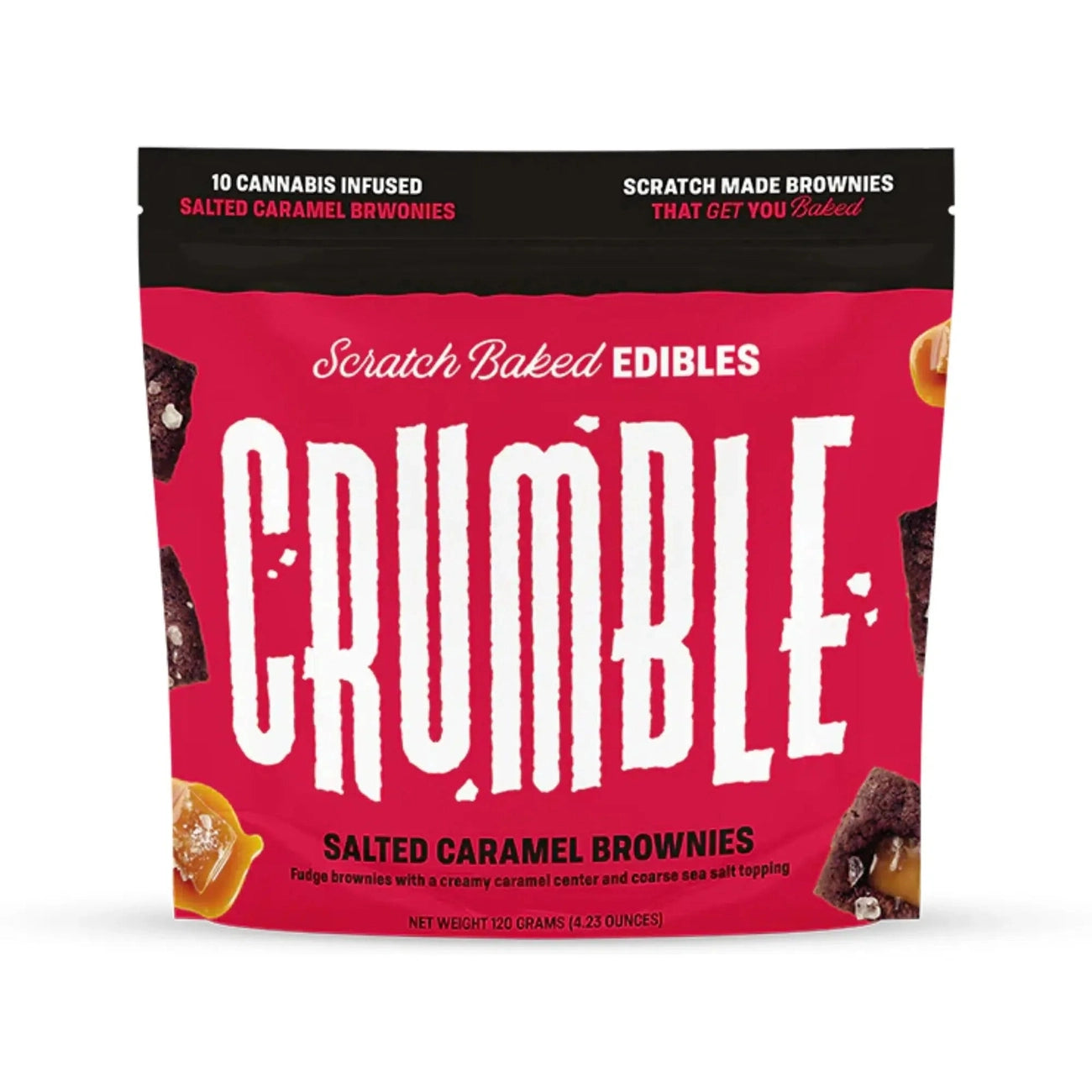 Crumble Salted Caramel Brownies Coastal Hemp Co Coastal Hemp Co