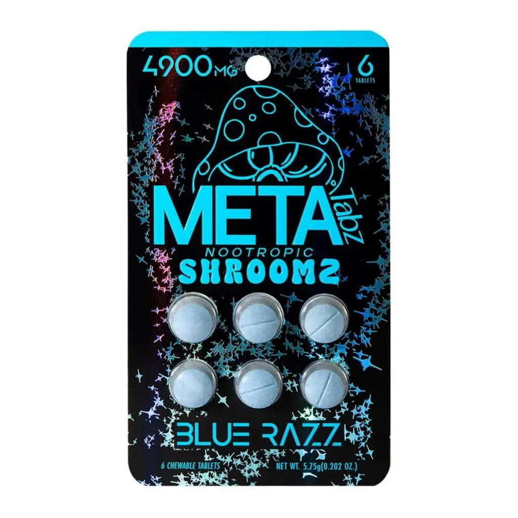 META Tabz Nootropic Shroomz Tablets 6pc 4900mg Blue Razz AFG Coastal Hemp Co