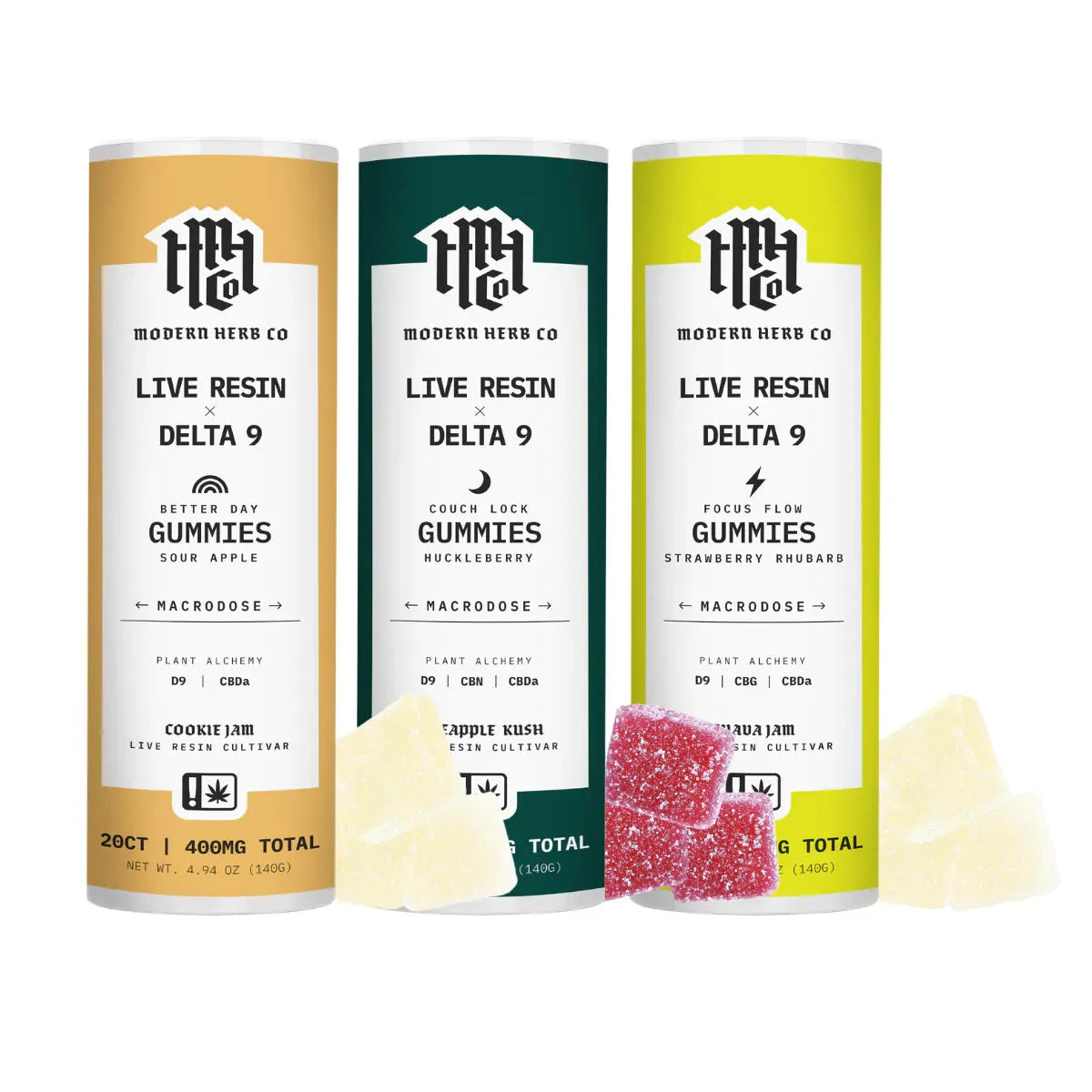 Modern Herb Co Delta 9 Live Resin Gummies: Couch Lock Blend Modern Herb Co Coastal Hemp Co