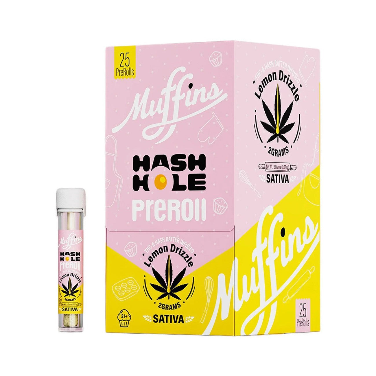 MUFFINS THCA 2G Hash Holes 25pk Display Muffins Coastal Hemp Co