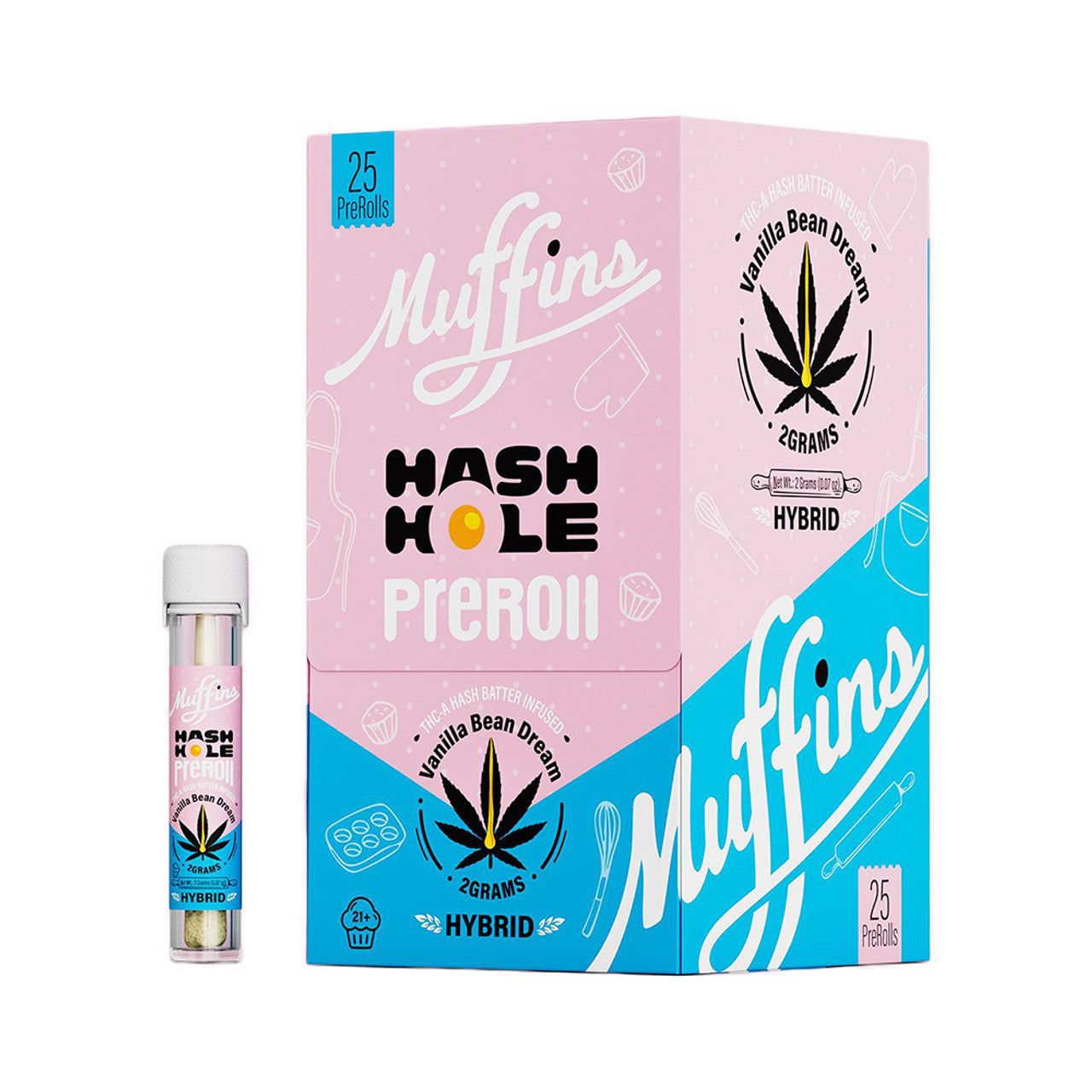 MUFFINS Hash Hole THCA 2G Preroll Muffins Coastal Hemp Co