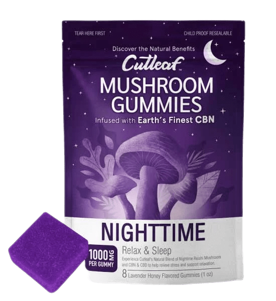 cutleaf - Nighttime 1000MG Mushroom Gummies - Shop Coastal Hemp Co