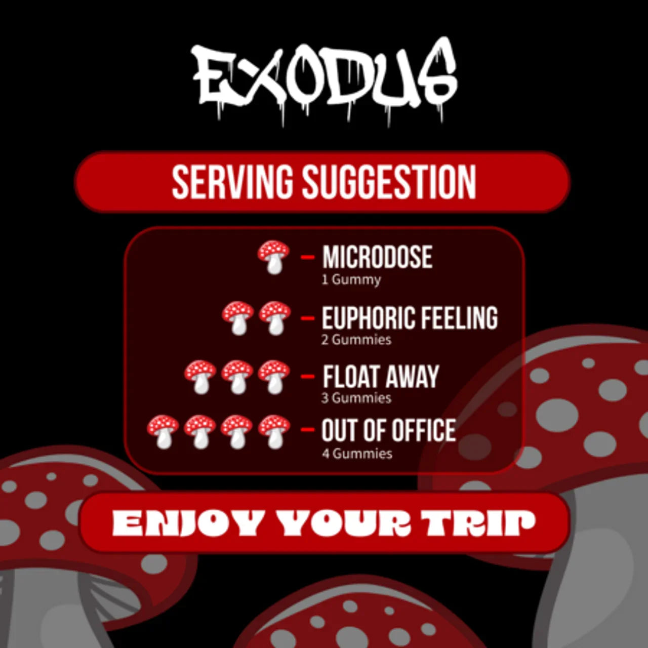 Exodus Mushy Drops Mushroom Gummies Exodus Labs Coastal Hemp Co