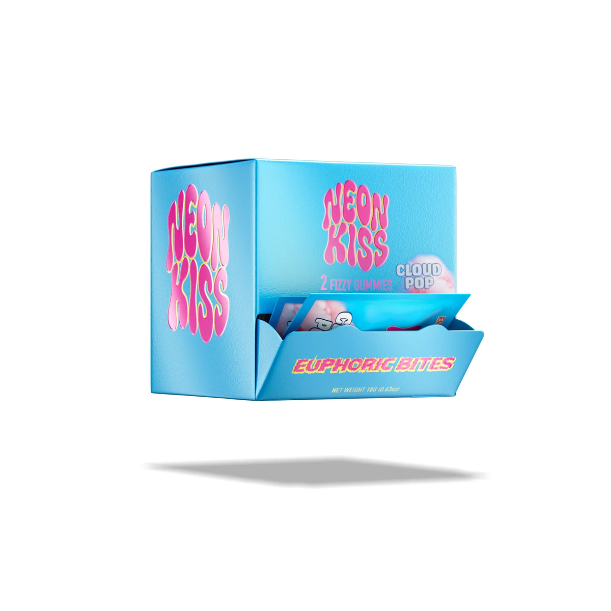 Neon Kiss Euphoric Bites 2ct | Display 30-Pack QWIN Coastal Hemp Co