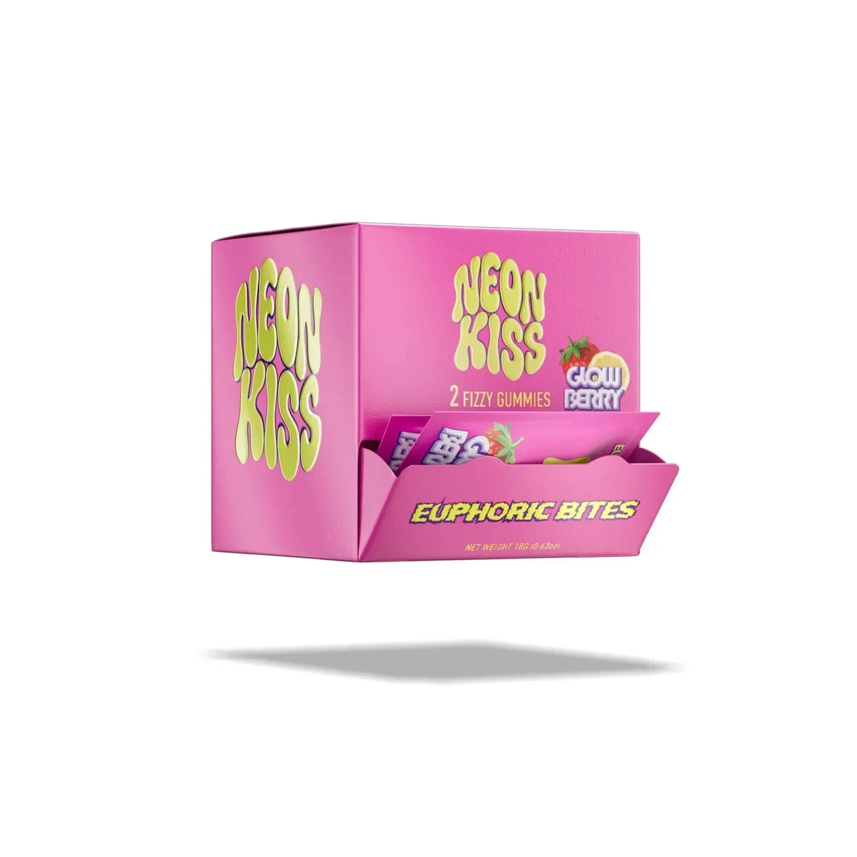 Neon Kiss Euphoric Bites 2ct | Display 30-Pack QWIN Coastal Hemp Co