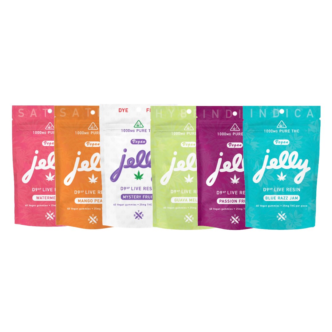 Jelly Live Resin Gummies D9XP 1000MG - Coastal Hemp Co