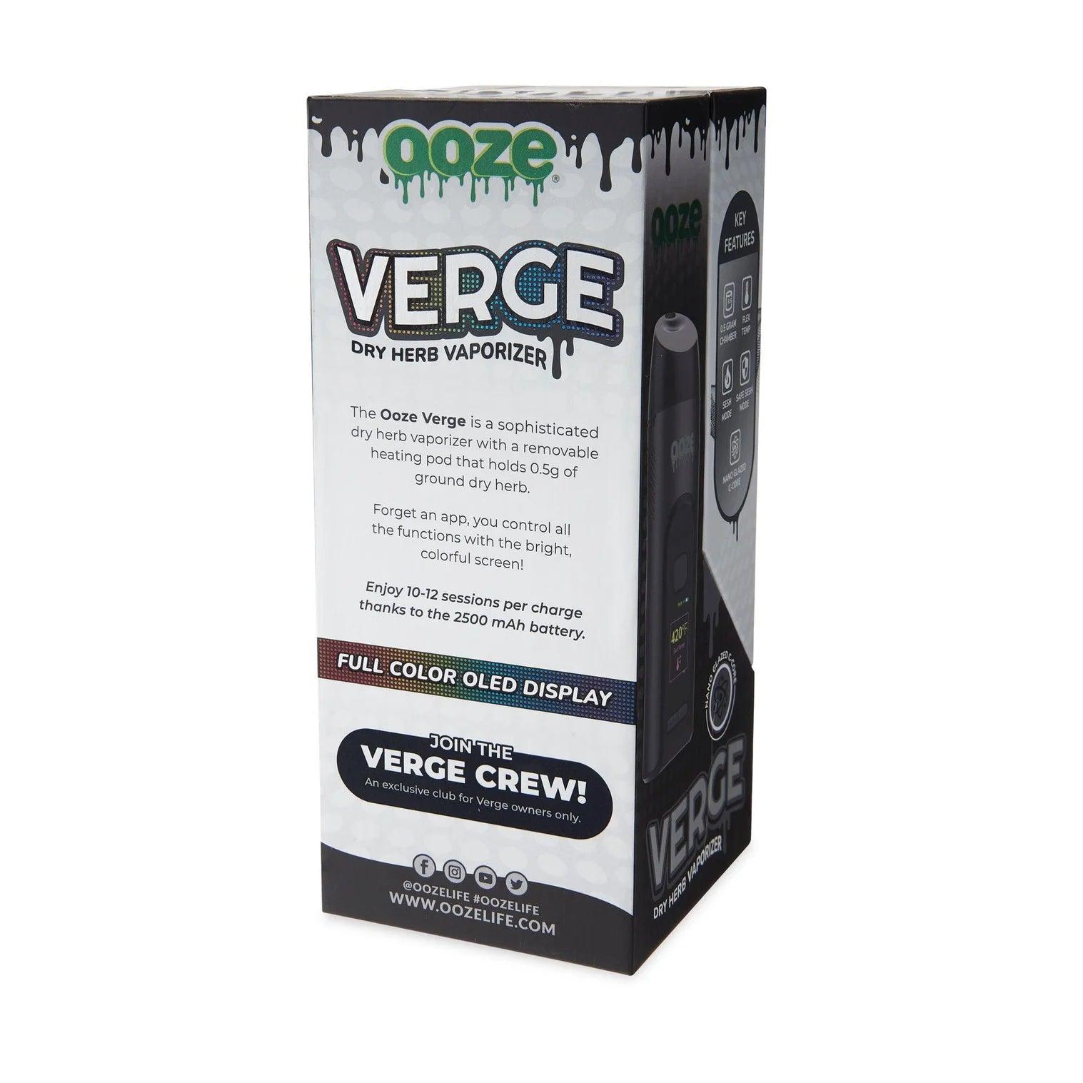 Ooze Verge Dry Herb Vaporizer - Coastal Hemp Co