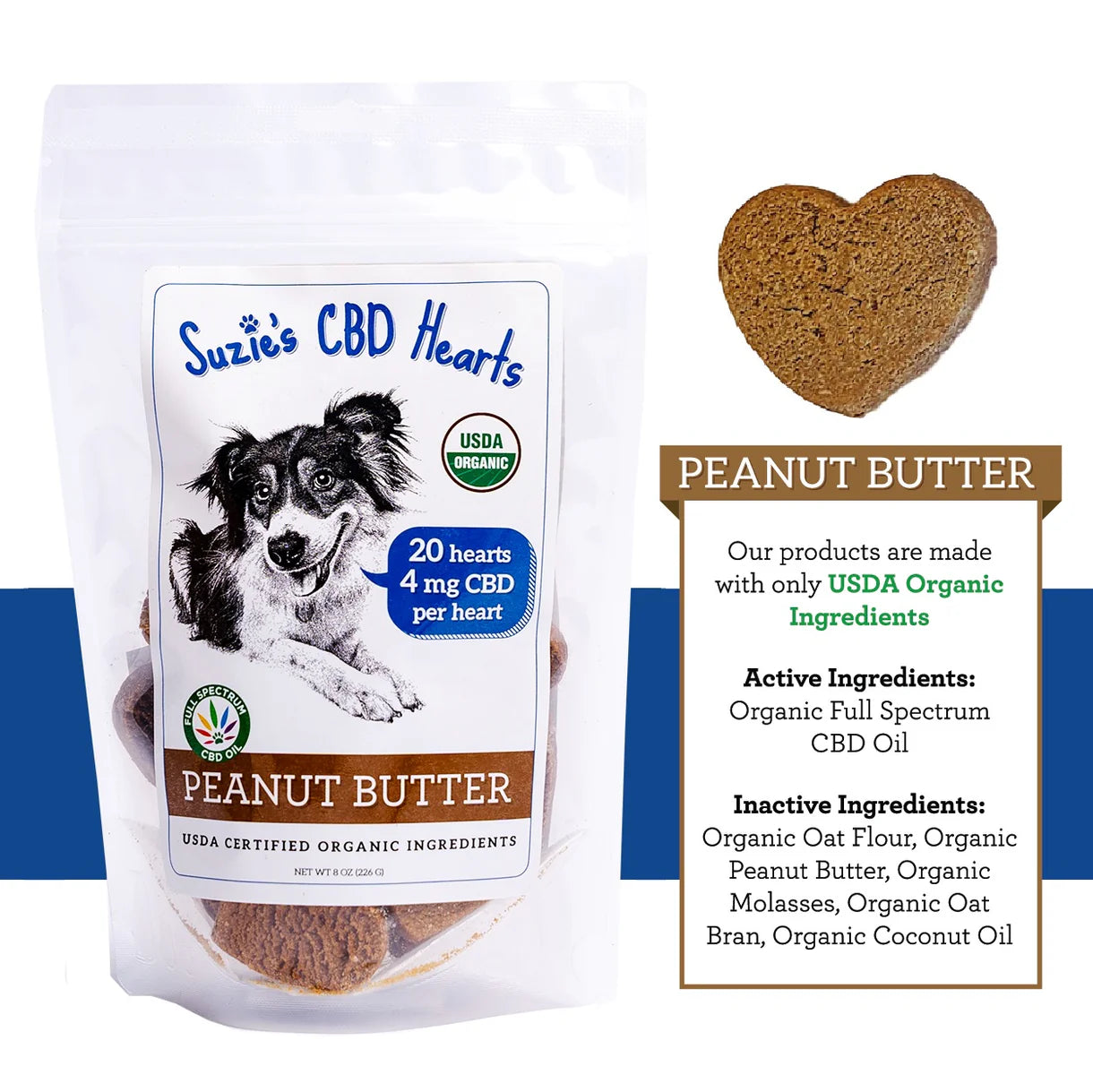 Suzie's CBD Dog Treats 20ct 4mg
