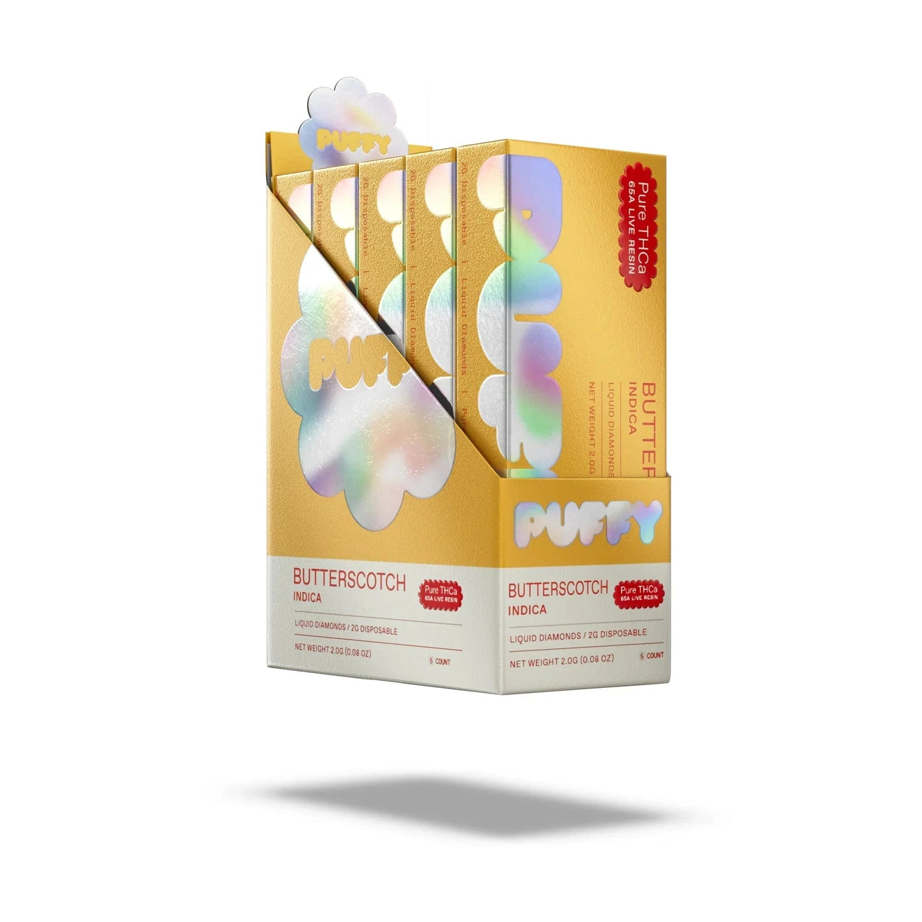 PUFFY PURE THCA Live Resin Disposable 2G | 5-Pack QWIN Coastal Hemp Co