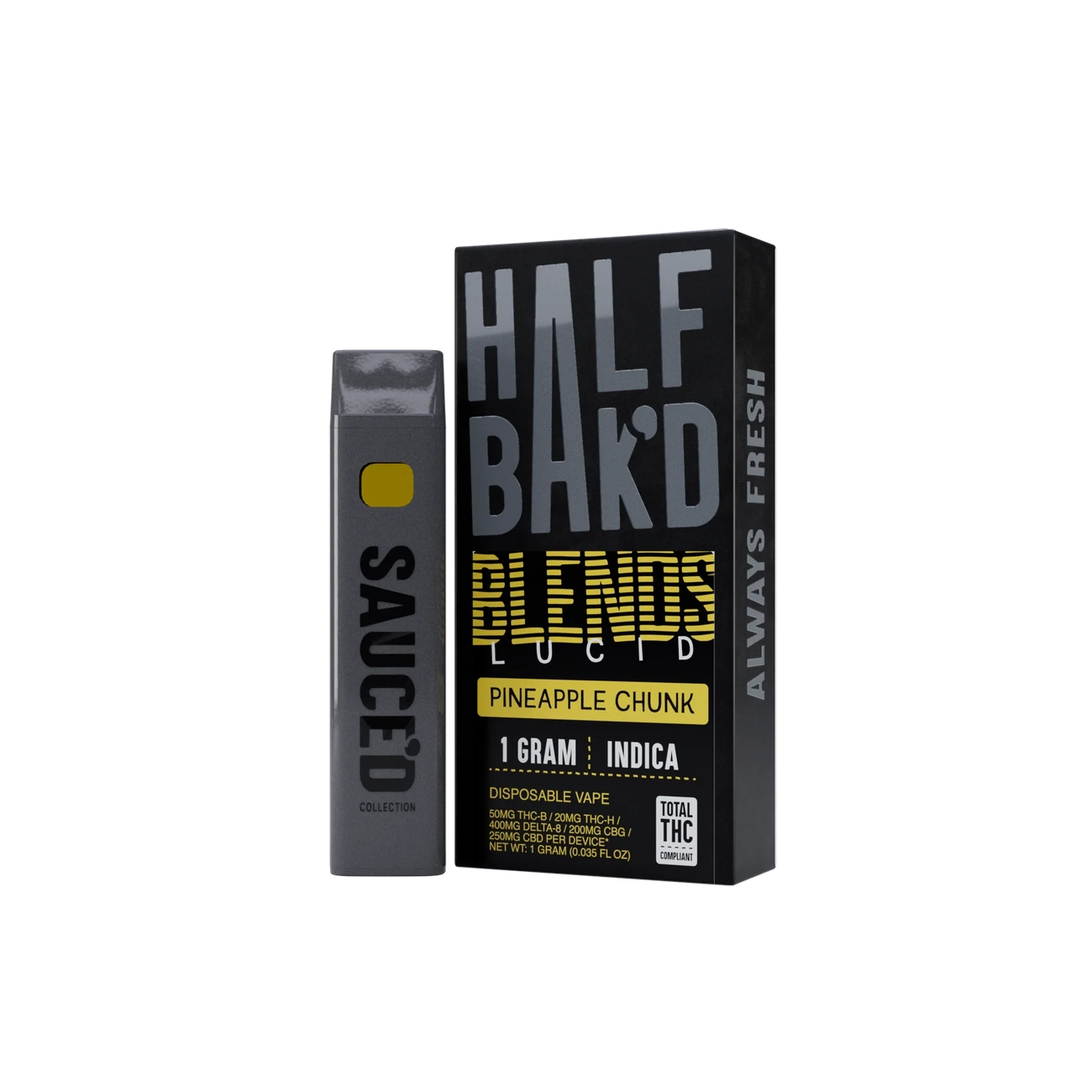 Half Baked | 1G THCP Disposable Vape Half Bak'd Coastal Hemp Co