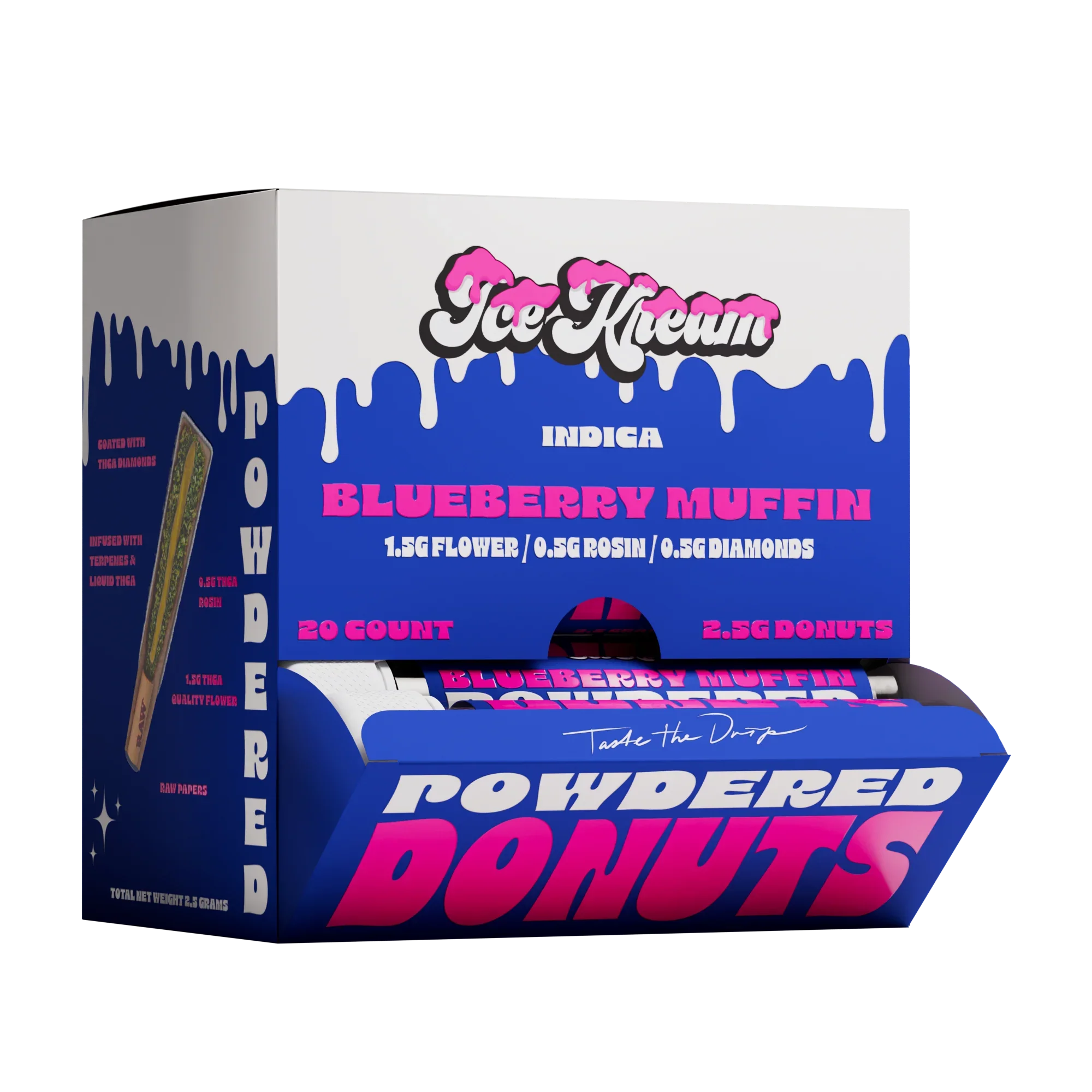 Ice Kream Powdered Donuts THCA PreRoll 2.5g Ice Kream Coastal Hemp Co