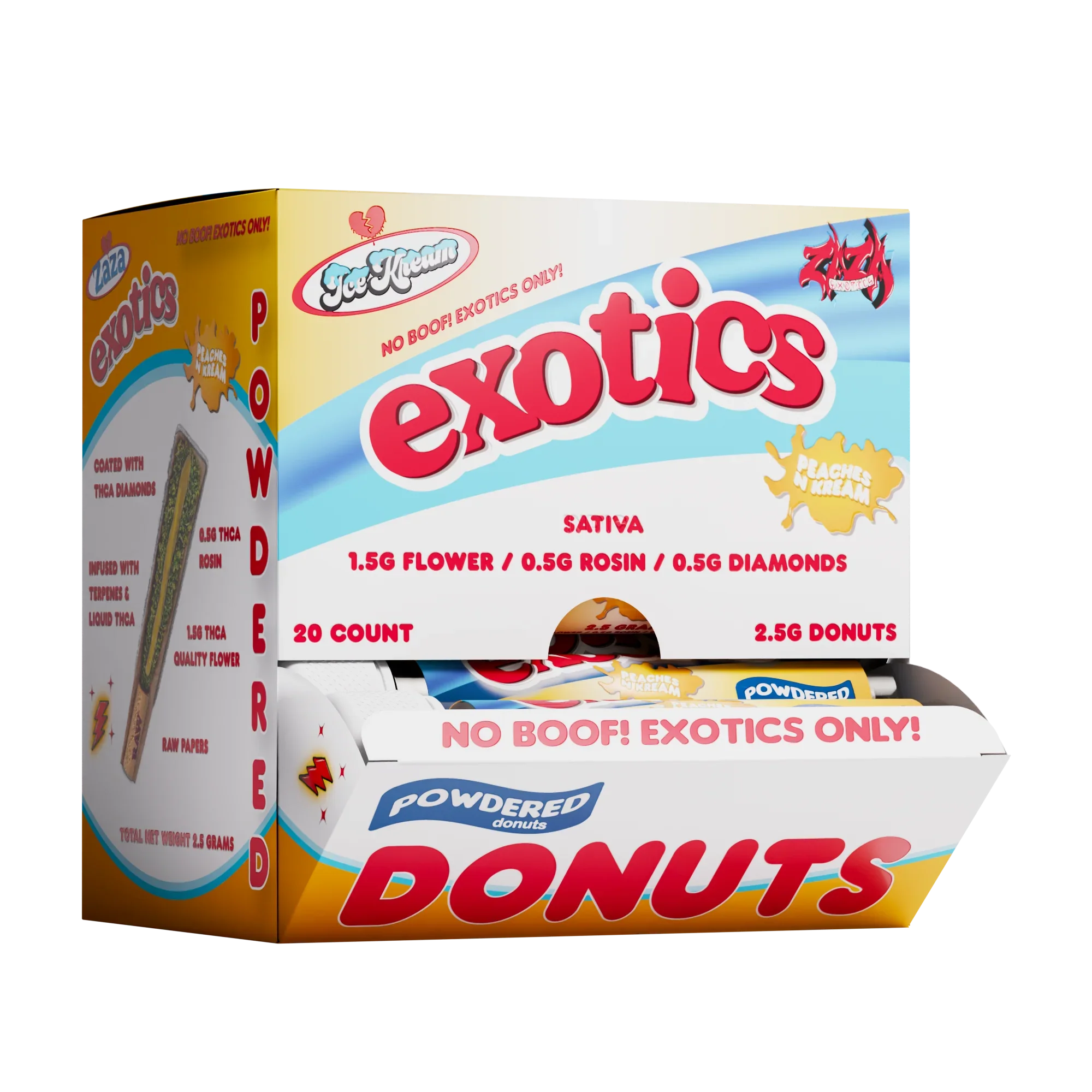 Ice Kream Exotics Powdered Donuts THCA 2.5G Ice Kream Coastal Hemp Co