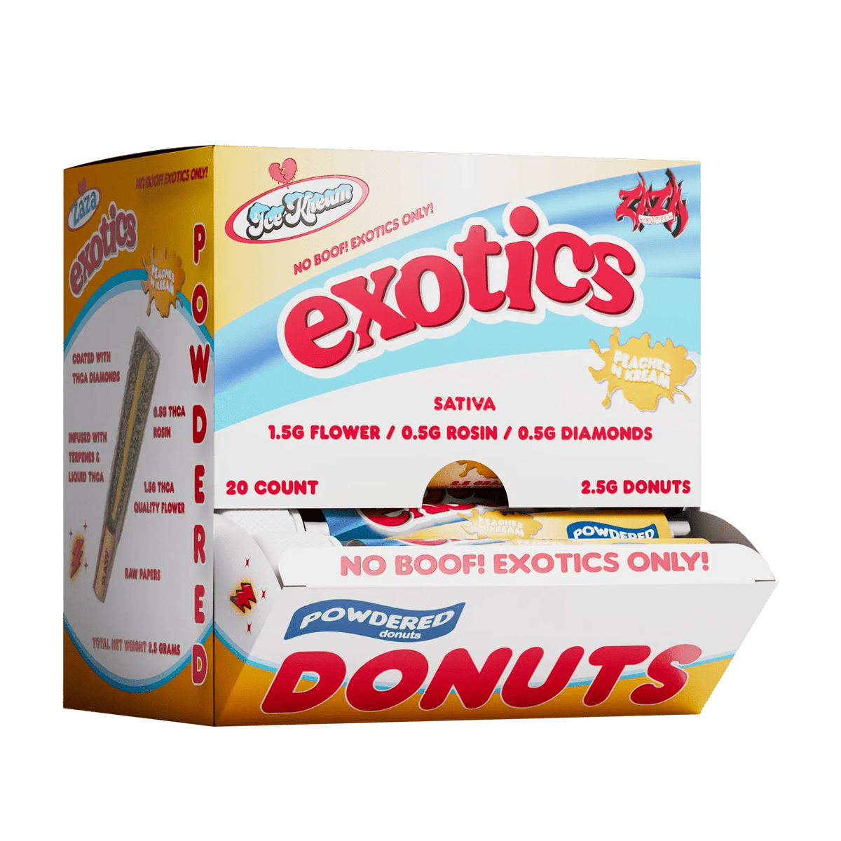 Ice Kream Exotics Powdered Donuts THCA 2.5G Ice Kream Coastal Hemp Co