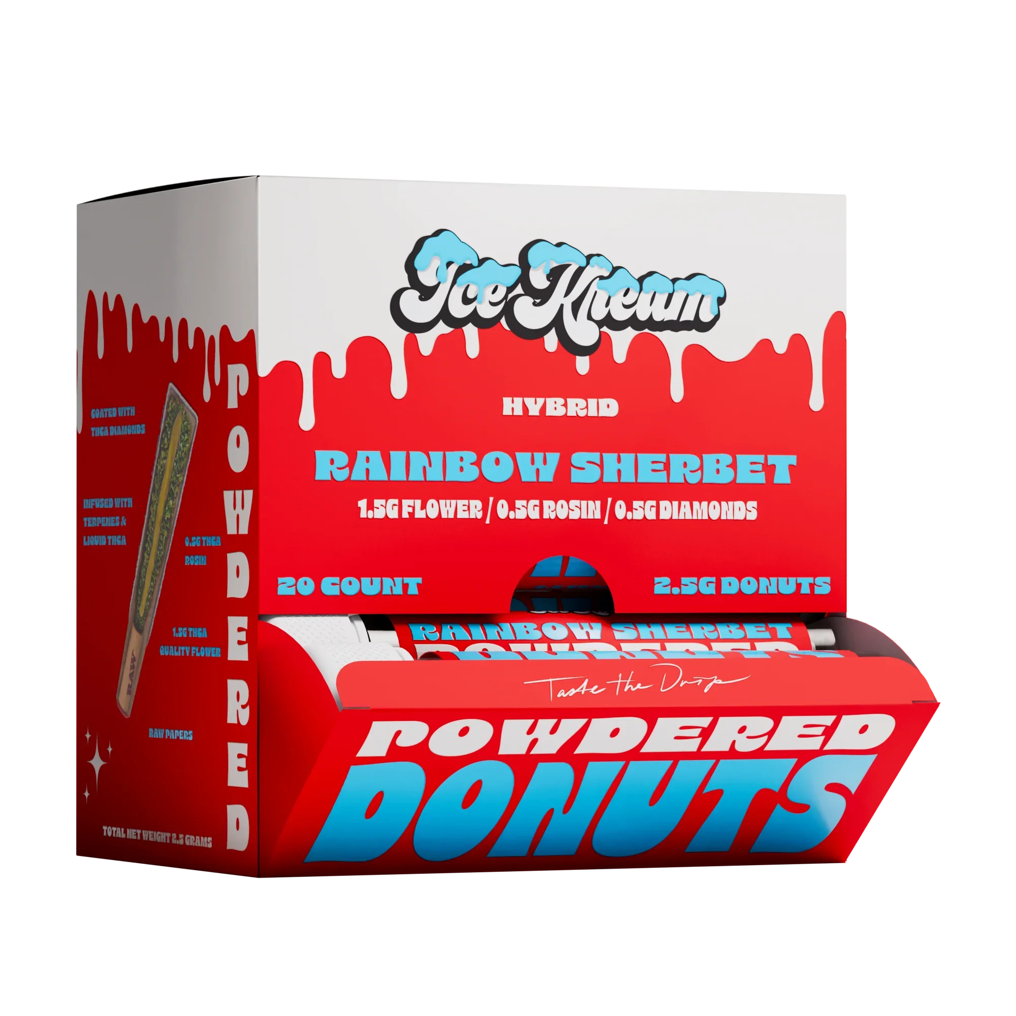 Ice Kream Powdered Donuts THCA PreRoll 2.5g Ice Kream Coastal Hemp Co