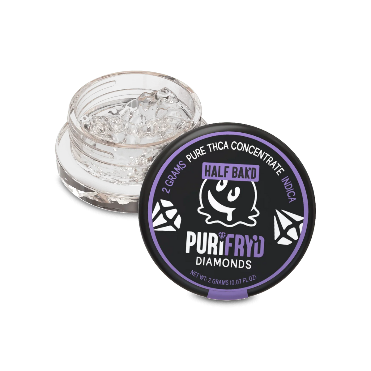 Half Bak'd Purifry'd THCA Diamond Dabs 2G - Coastal Hemp Co