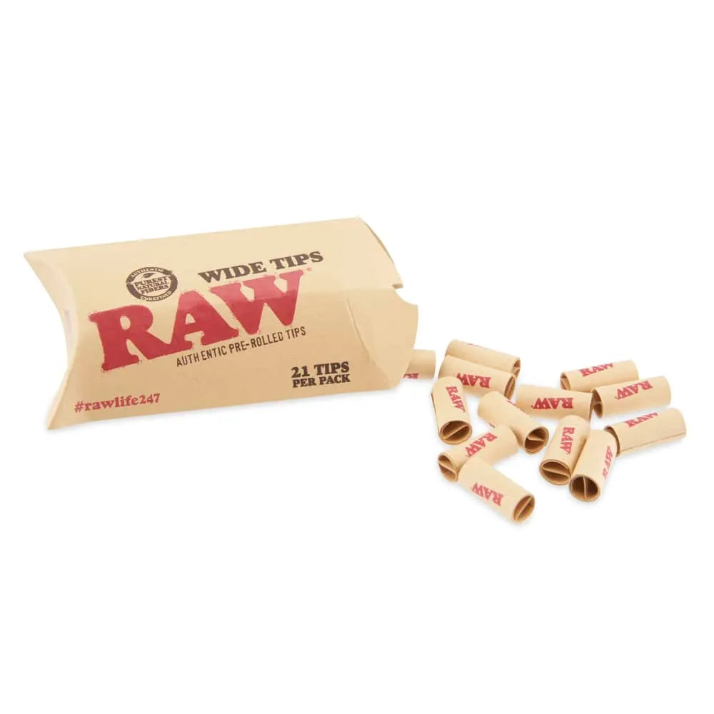 Raw Pre-Rolled Tips - 20ct RAW Coastal Hemp Co