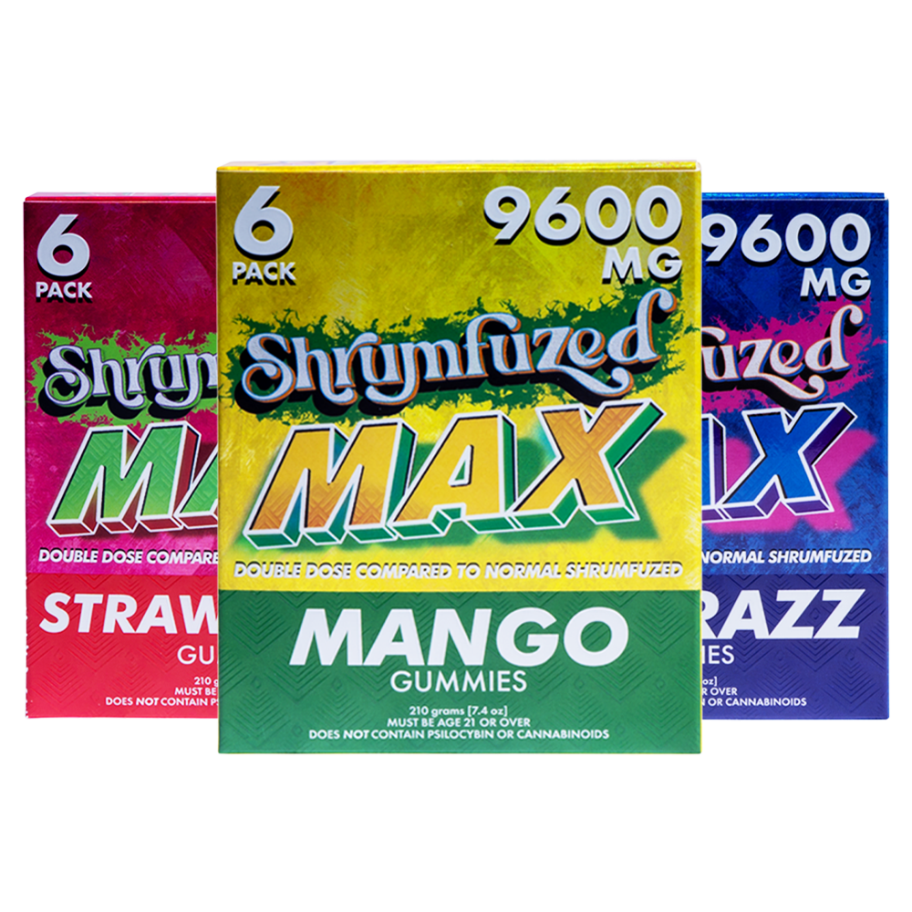 Shrumfuzed Max Mushroom Gummies 9600mg 6Pk - Coastal Hemp Co