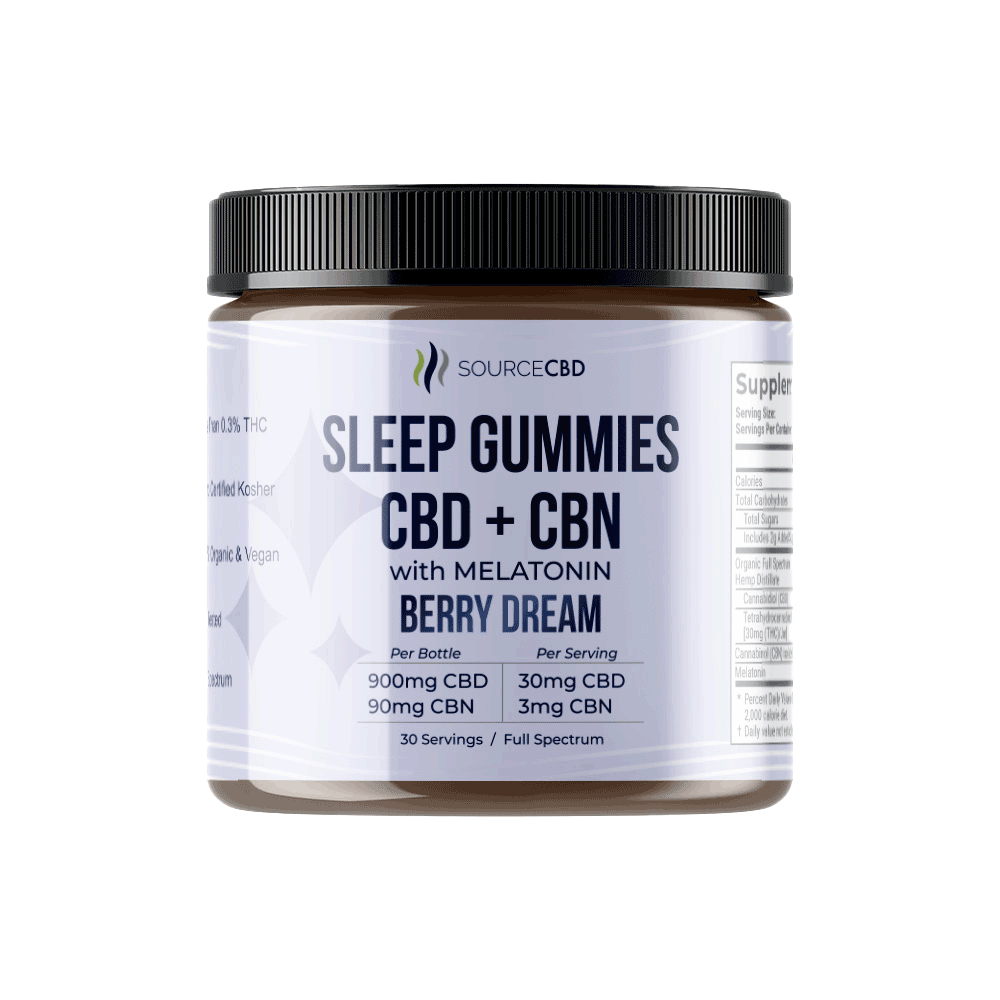 SourceCBD Sleep Gummies Front Label