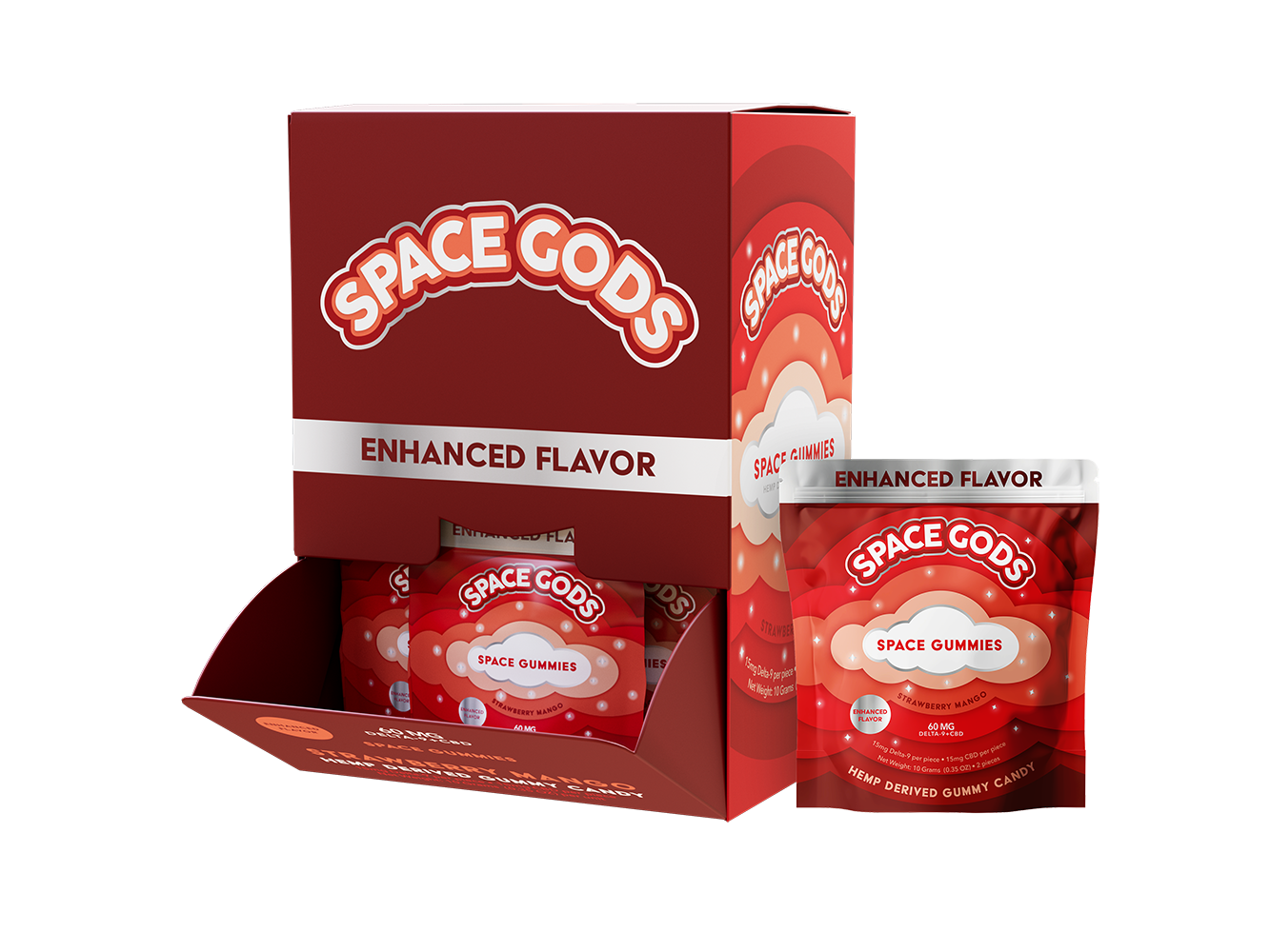 Space Gods | Regular Dose | Delta 9 THC + CBD - 60mg 2pk Prophet Premium Coastal Hemp Co