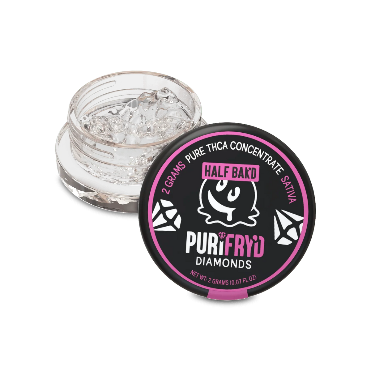 Half Bak'd Purifry'd THCA Diamond Dabs 2G - Coastal Hemp Co