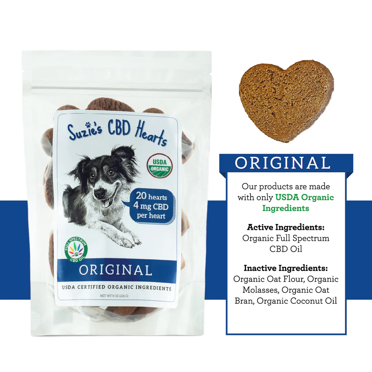 Suzie's CBD Dog Treats 20ct 4mg