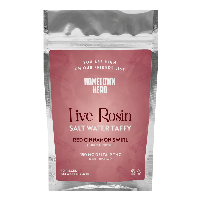 Delta-9 Live Rosin Taffy Red Cinnamon Swirl (Limited Edition) - Coastal Hemp Co