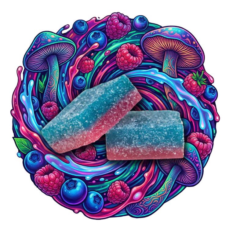 Trippy BITEZ Double Stacked Mushies Gummies - 2000mg