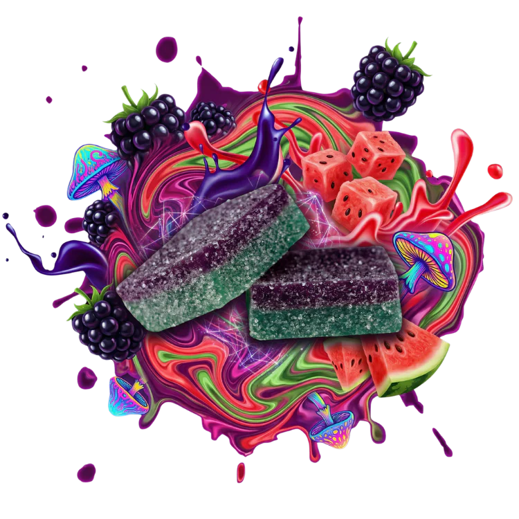 Trippy BITEZ Double Stacked Mushies Gummies - 2000mg