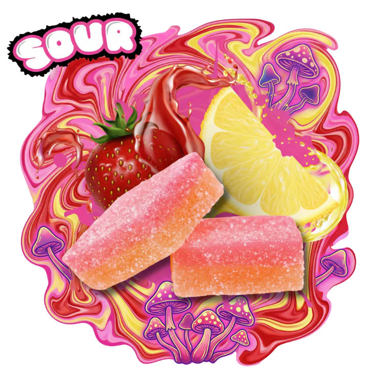 Trippy BITEZ Double Stacked Mushies Gummies - 2000mg