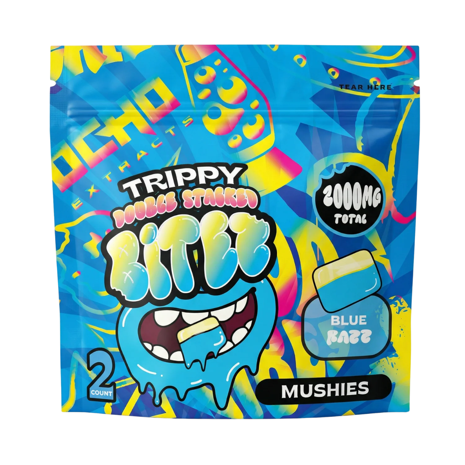 Trippy BITEZ Double Stacked Mushies Gummies - 2000mg
