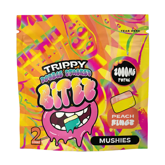 Trippy BITEZ Double Stacked Mushies Gummies - 2000mg