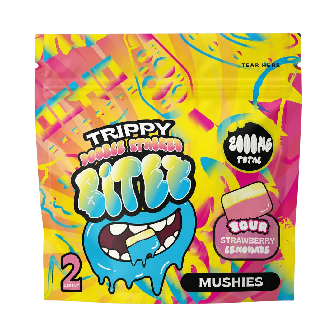 Trippy BITEZ Double Stacked Mushies Gummies - 2000mg