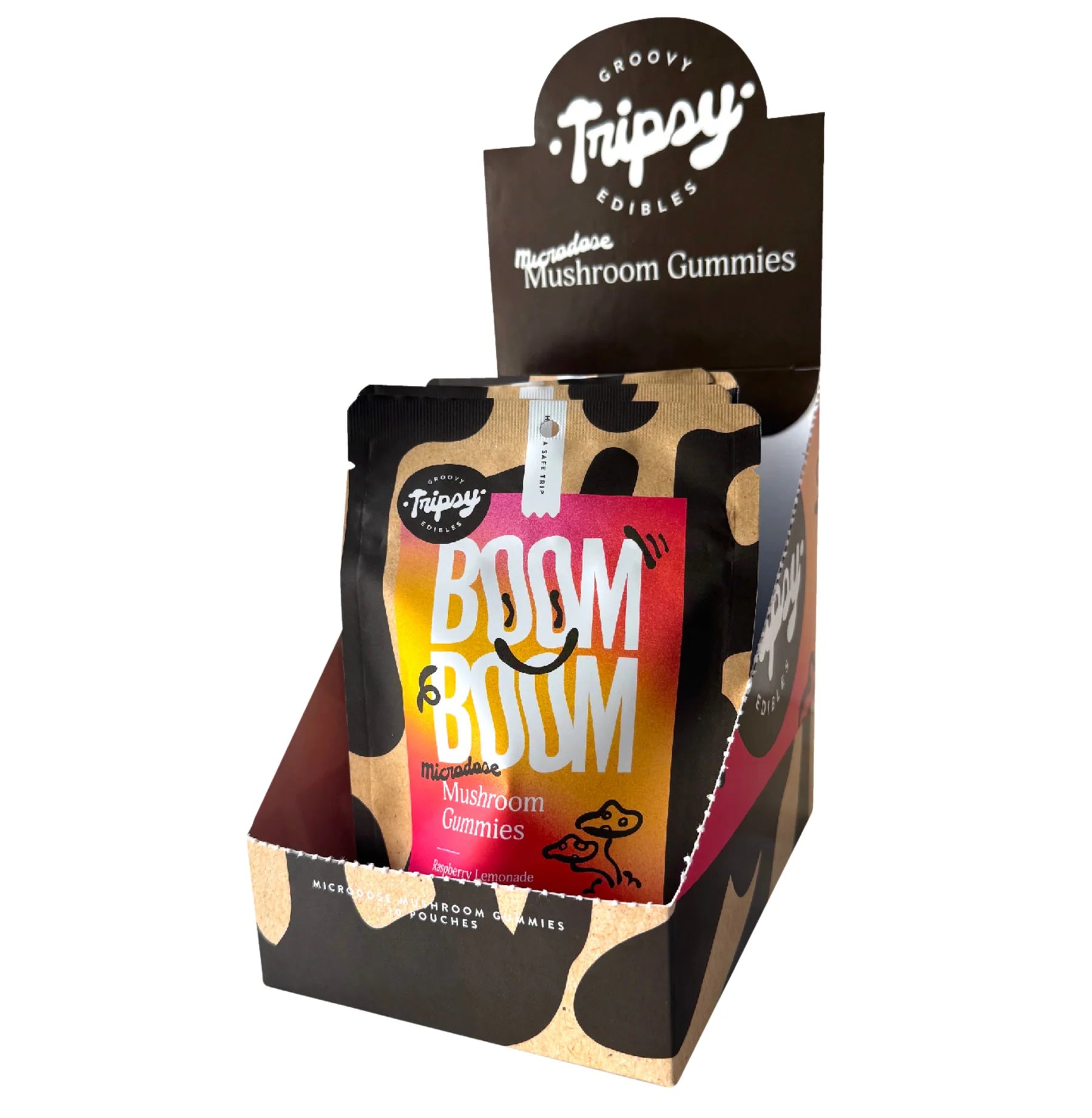 Tripsy BOOM BOOM Microdose Mushroom Gummies 10ct. Realize Coastal Hemp Co