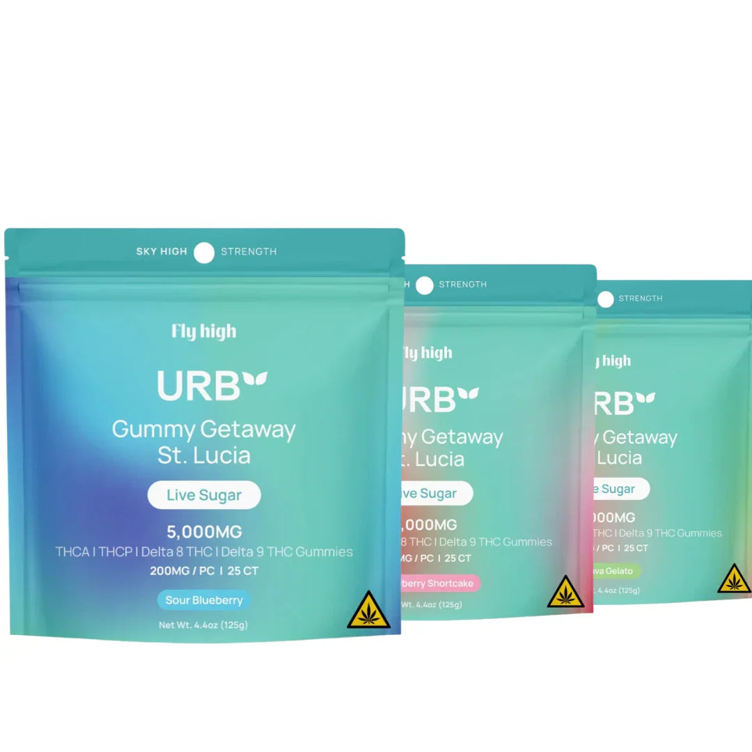 Urb Live Sugar THCA Gummies 5000MG Lifted Made Coastal Hemp Co
