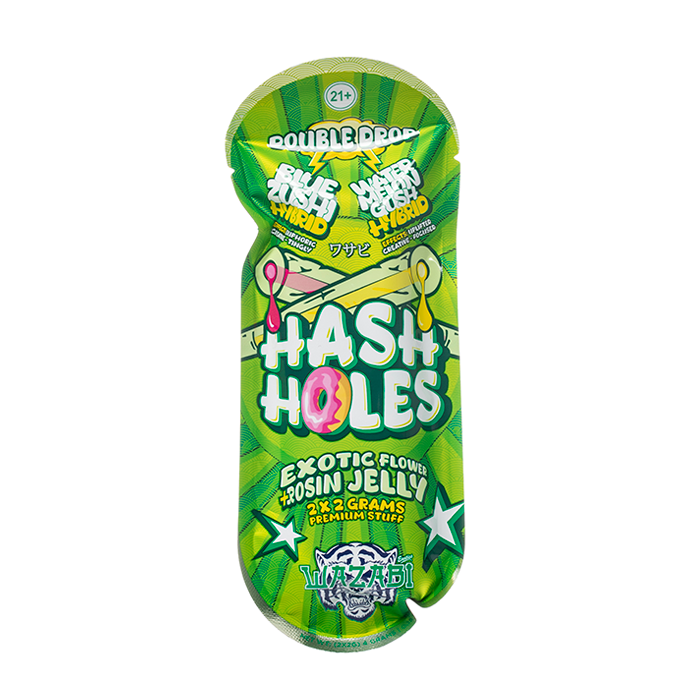 Hash Holes Exotic Flower Rosin Jelly 2x2g Premium Stuff, Blue Kush & Water Crisp Hybrid