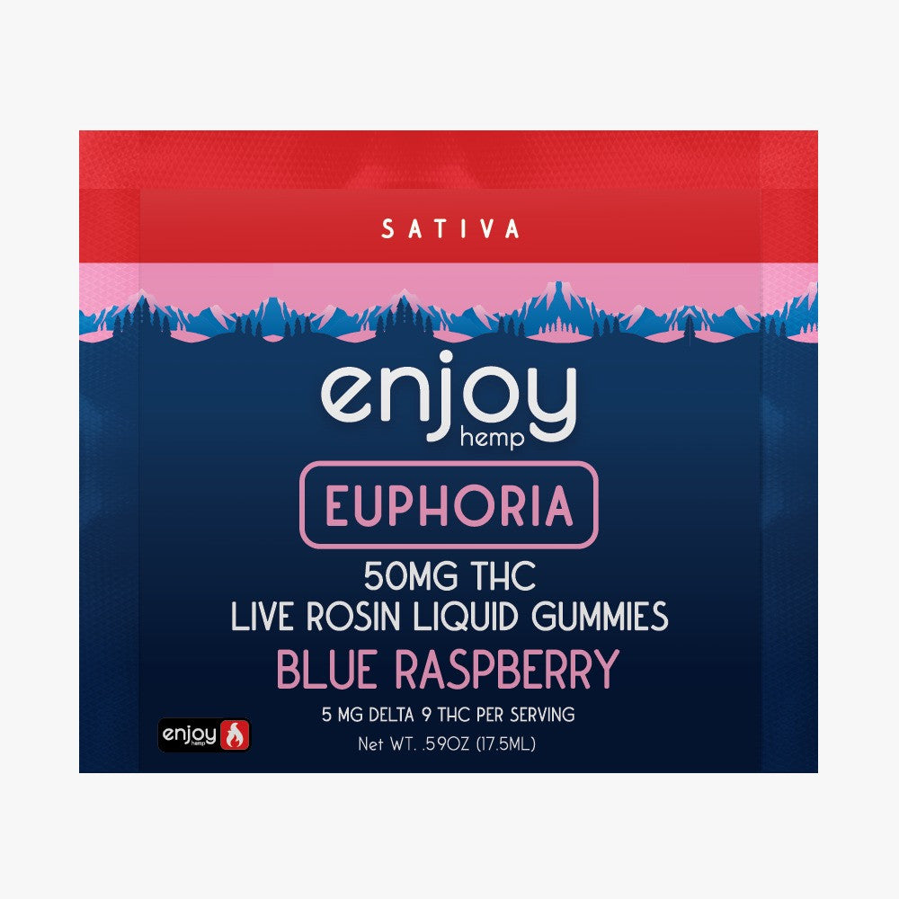 Enjoy THC Live Rosin Liquid Gummies 50mg Enjoy Hemp Coastal Hemp Co