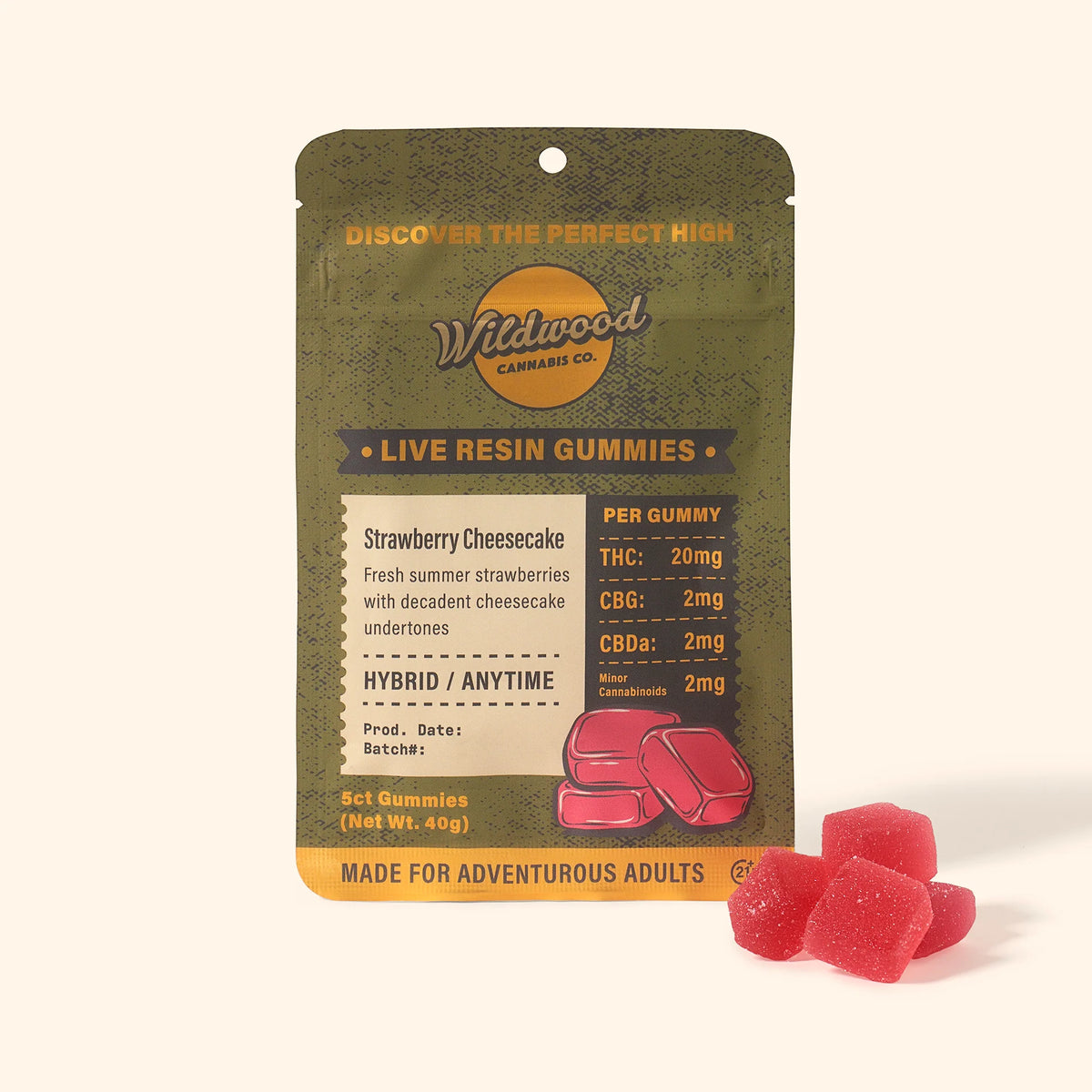 Wildwood THC Live Resin Gummies 100mg - Coastal Hemp Co