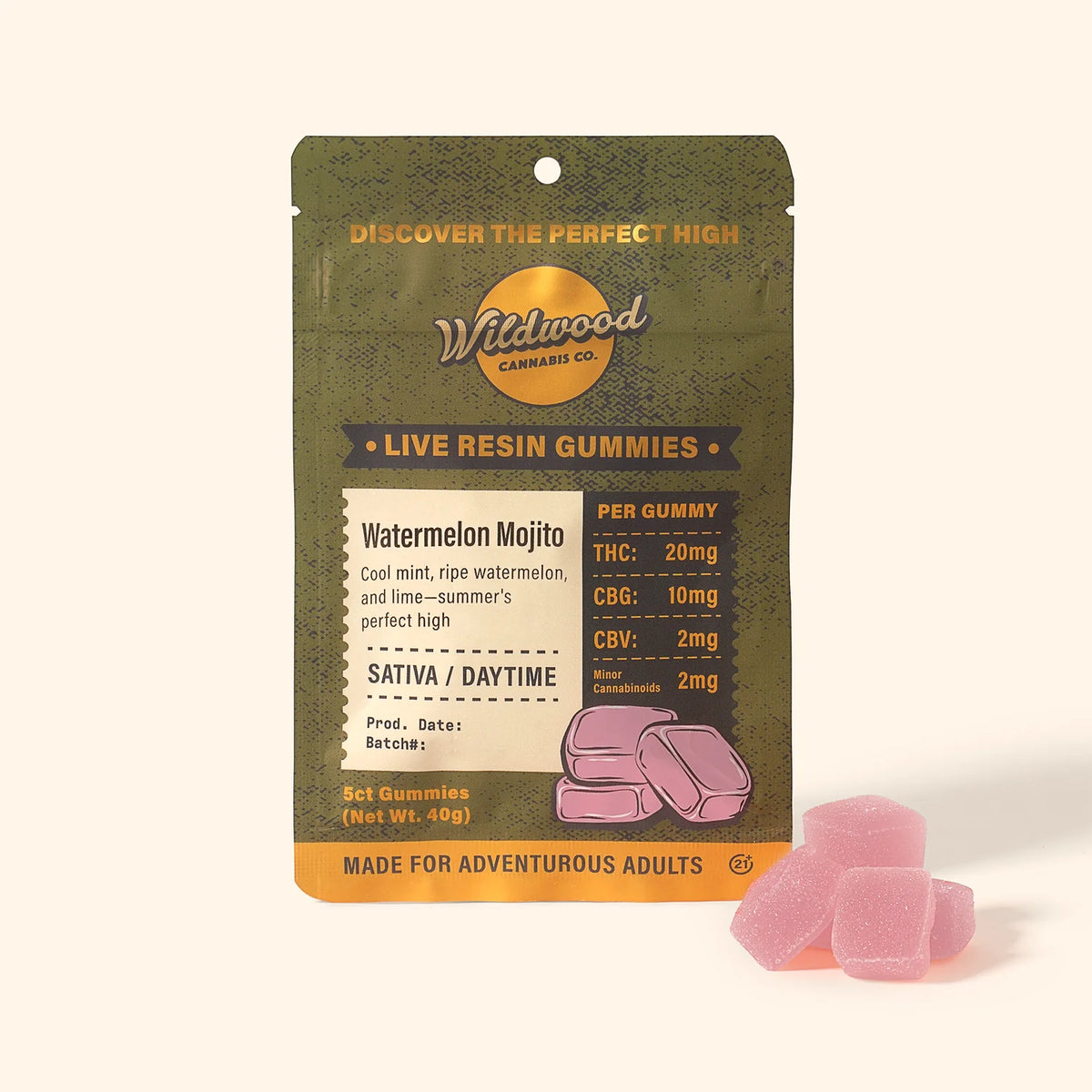 Wildwood THC Live Resin Gummies 100mg - Coastal Hemp Co