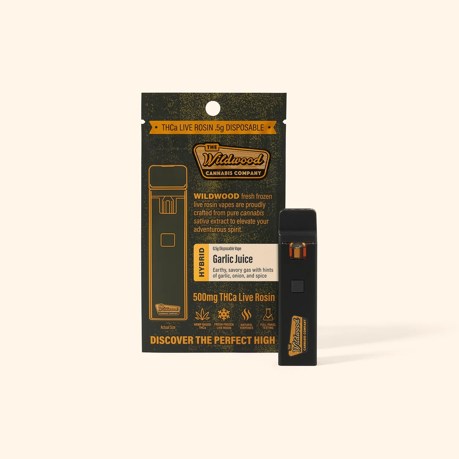 Woodstock Live Rosin THCA Disposable 0.5G - Orange Cookies Woodstock Hemp Co Coastal Hemp Co